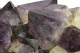 Deep Purple Amethyst Crystal Cluster With Huge Crystals #250744-3